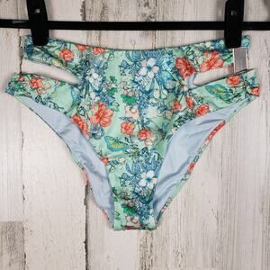 NWT Victoria's Secret Wrap High-Waist Cheeky Bikini Bottom Women's Size Large